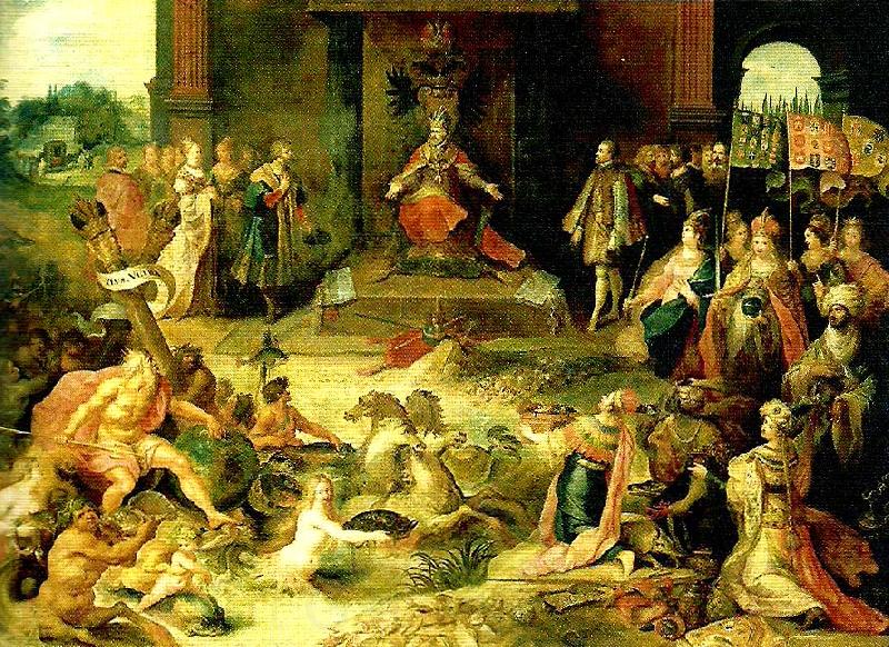 Huldrych Zwingli allegorinover tillfallet Spain oil painting art